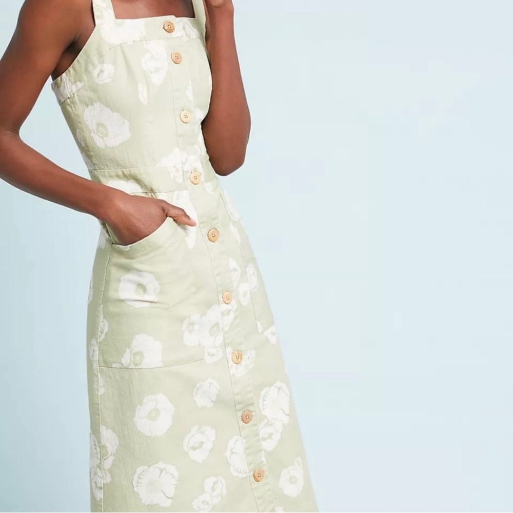Anthropologie Sissa Daisy Days Jumper Dress Size 10